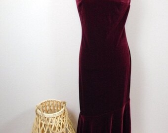 burgundy special occasion dress