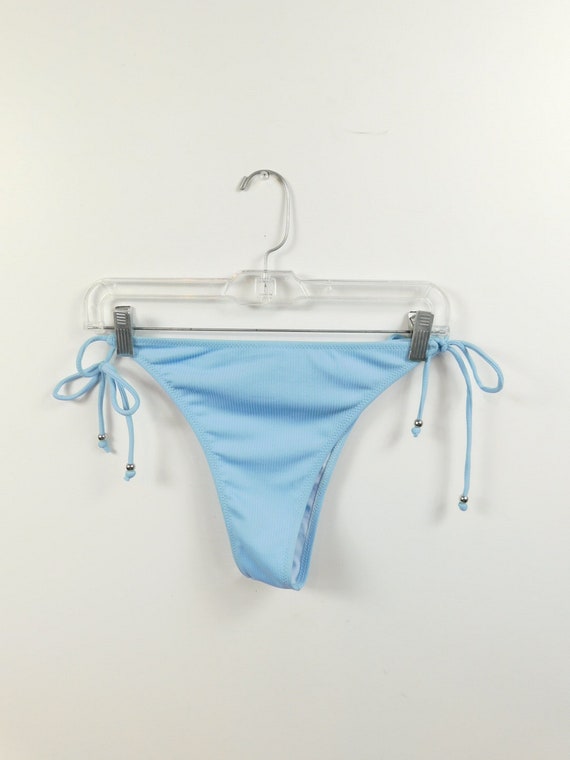 powder blue bathing suit
