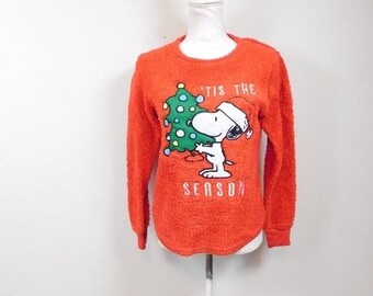 Red Snoopy Sweater - Etsy