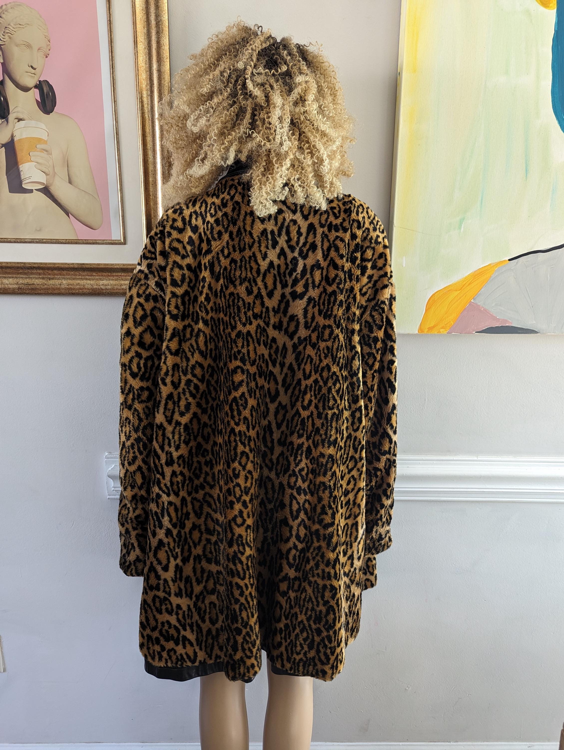 Vintage 80s J Percy for Marvin Richards Reversible Faux Fur