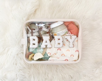 Diaper Bag Organizer Pouches Personalized Custom Baby Shower Gift Zippered Pouch Travel Pouch Clear Makeup Bag Baby Pouch Wet Bags