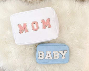 Mom Baby Bag With Patches Diaper Bag Organizer Pouch Baby Shower Gift  Baby Bag Organizer Personalized Bag For Mom Pouch New Mom Gift