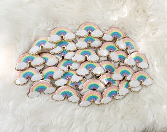 Rainbow Patch Self Adhesive Rainbow Chenille Patch Rainbow Adhesive Patch Chenille Rainbow Patches Sticker Airplane Patch