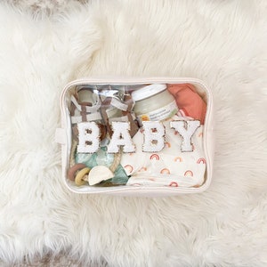 Diaper Bag Organizer Pouches Personalized Custom Baby Shower Gift Zippered Pouch Travel Pouch Clear Makeup Bag Baby Pouch Wet Bags