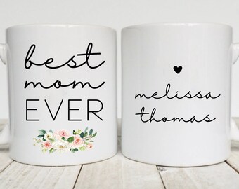 Bästa mamma någonsin-mugg personlig mamma-kaffemugg mamma julklapp till fru personlig bästa mamma någonsin-mugg med namn personlig present till fru