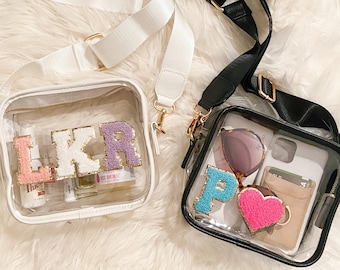 Clear Stadium Bag Personalized Crossbody Bag For Game Day Festival Concert