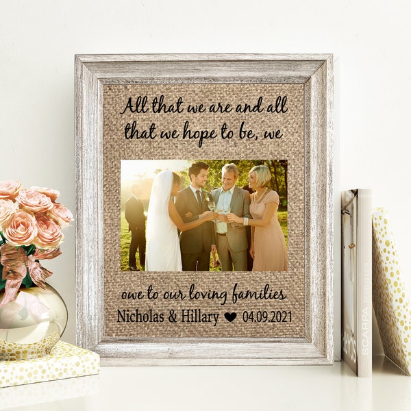 Parents Wedding Gift From Bride And Groom Wedding Gifts For Parents Frame Mother Of The Groom Picture Frame To Parents Of The Bride Gift