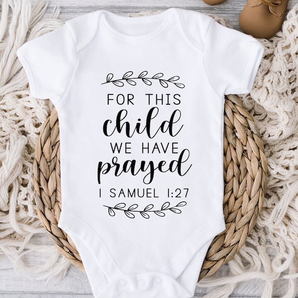 For This Child We Have Prayed Svg Newborn Svg Christian Svg Rainbow Baby Svg Miracle Svg Little Blessing Svg New Baby Svg 1 Samuel 1 27 Svg