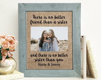 Sister Birthday Gift For Sister Picture Frame Big Sister Gift Personalized Custom Sister Photo Frame Sister Frame Little Sister Gift