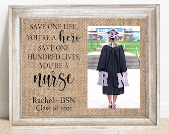 Nursing Graduation Gifts For Her Nurse Graduation Gift Nurse Picture Frame RN Graduation Gift Rn Gift For Nurse Appreciate Gift Nurse Gift