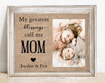 Mothers Day Picture Frame Christmas Gift From Kids Mothers Day Frame Personalized Christmas Gift Mom Gift For Mom Custom Picture Frame