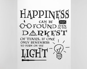 Download Harry Potter Dumbledore Quote Silver Beach Version Light Etsy