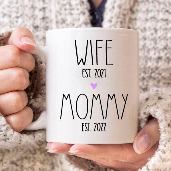 Wife Gift Wife Christmas Gift For Wife Mug Mommy Est Mug Personalized Mom Mug Mom Coffee Mug Wife Birthday Gift Custom Wife Mug Wife Mug