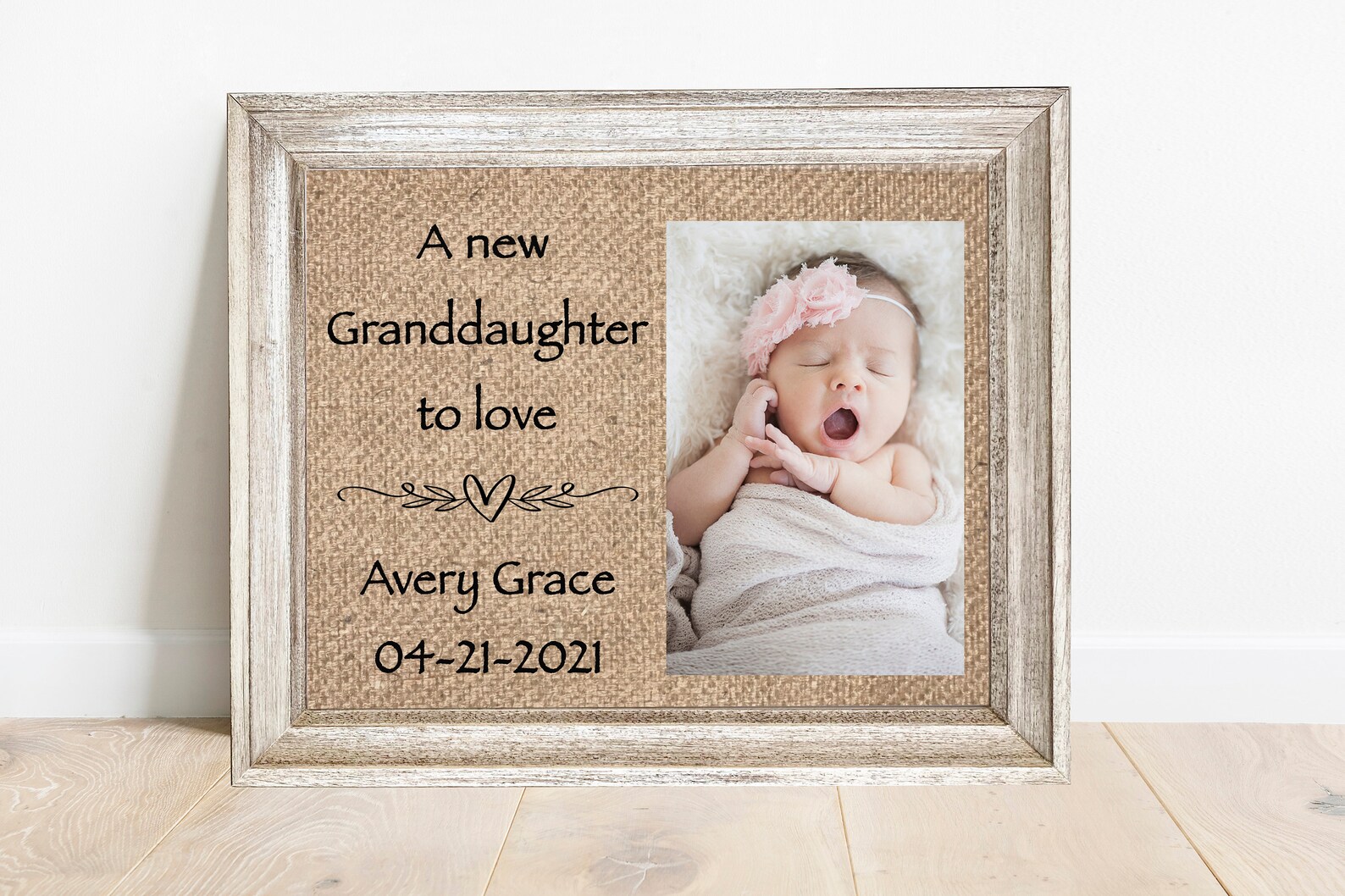 New Granddaughter Gift/Granddaughter Picture Frame/Gender Etsy