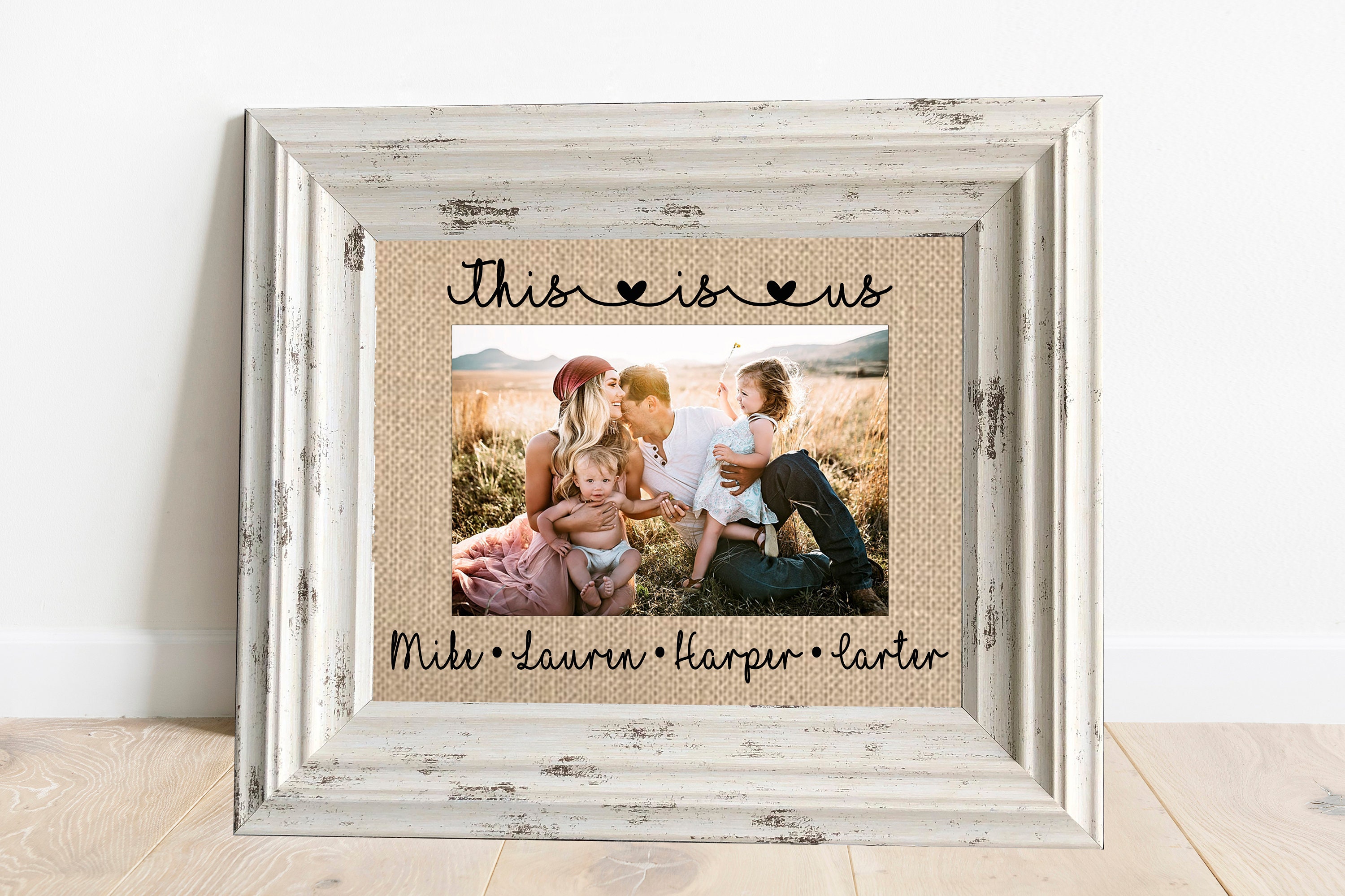 This Is Us Sign/Personalized Family Photo Frame/Valentines Etsy