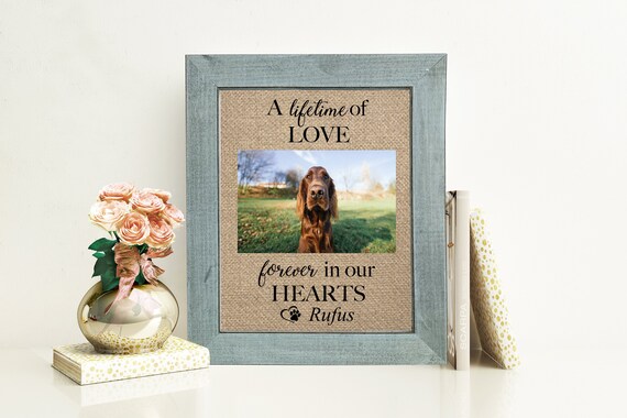 Dog Memorial Frame Personalized Pet Memorial Frame Cat Remembering A Dog That Passed Loss Of Dog Memorial Picture Frame Custom