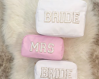 Bride Bag Mrs Bag Bride Gift Bride Bag Bride Pouch Bridal Shower Gift Engagement Gift Cosmetic Bag Bride Christmas Gift