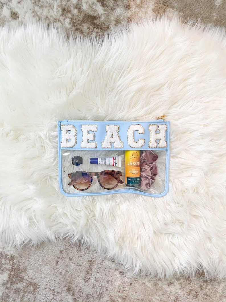 Nylon Pouch With Patches Custom Makeup Bag Bridesmaid Gift With Name Preppy Cosmetic Bag Personalized Women Birthday Gift For Her bild 10