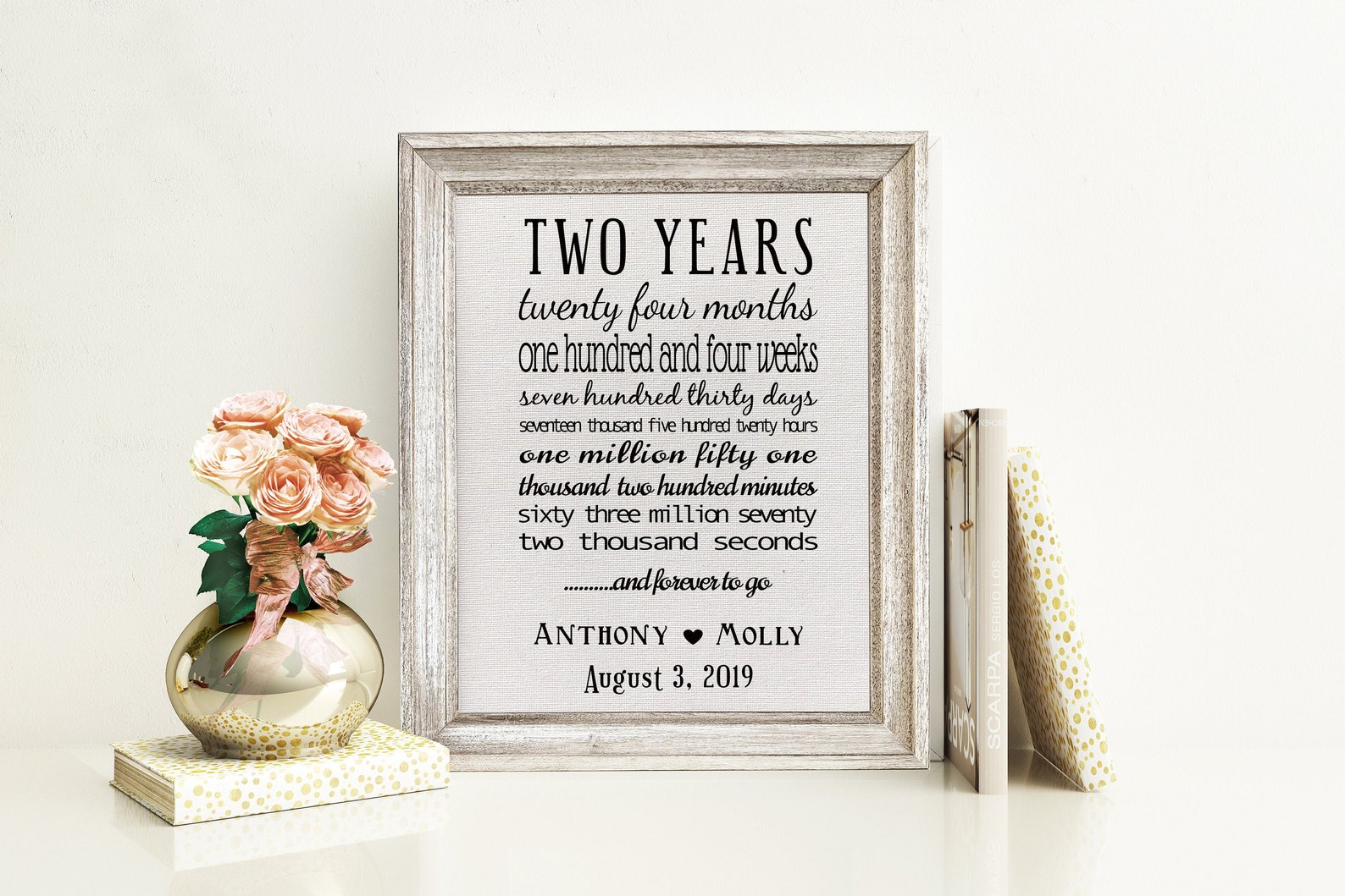 2nd Anniversary Gifts For Men Cotton Anniversary Gift For Him Etsy