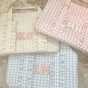 Ruffle Duffle Bag Custom Weekender Overnight Bag With Patches Baby Girl Teen Women Toddler Duffle Bag Cute Dance Gymnastics Bag