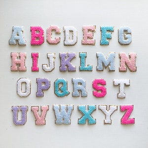 Chenille Letters Adhesive Patches Chenille Letter Patch Bulk Varsity Letters Patch Chenille Patch Letters Chenille Letters Stickers