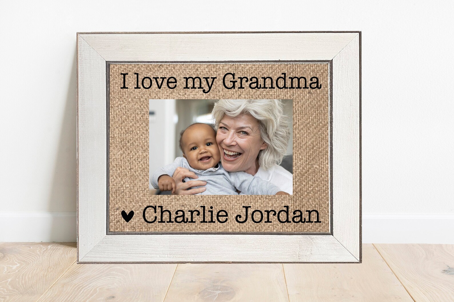 I Love My Grandpa Picture Frame Personalized Birthday Etsy