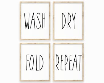 Wash Dry Fold Repeat Svg Laundry Room Svg Laundry Room Sign Svg Farmhouse Laundry Svg Laundry Room Printable Laundry Room Svg