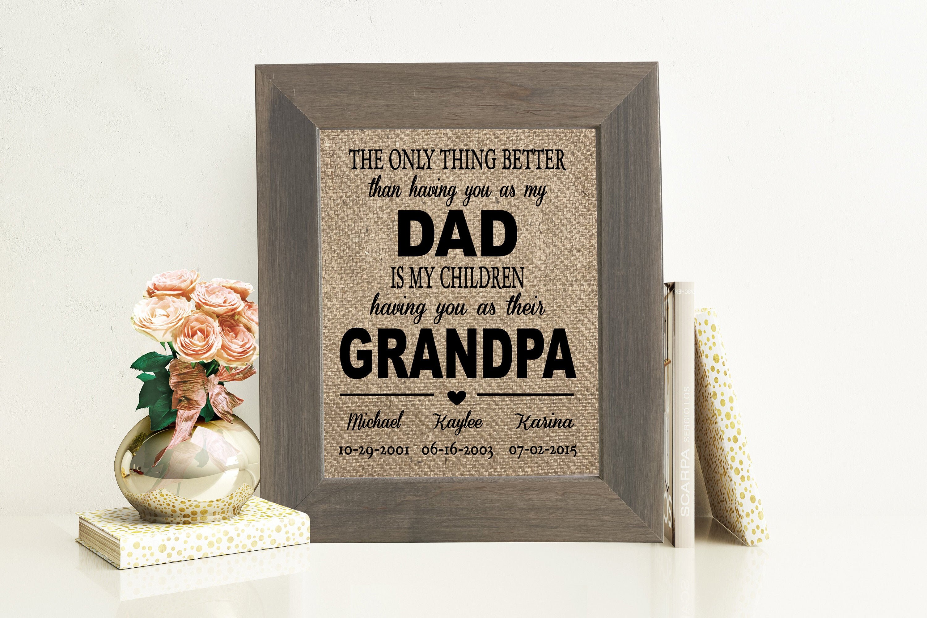 Fathers Day Gift From Daughter Personalized Fathers Day Gift Etsy Ireland