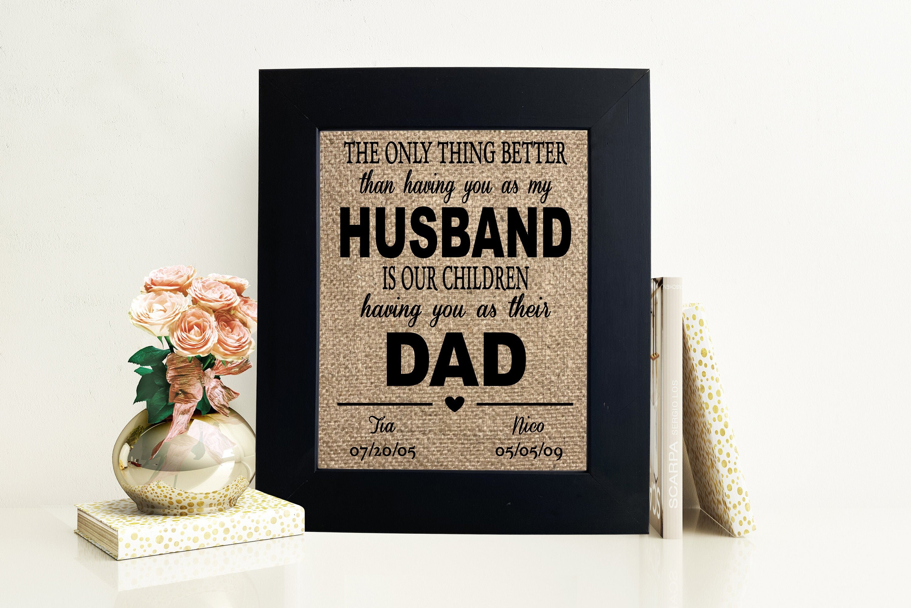 Personalized Husband Gift From Wife Fathers Day Gift Idea Etsy