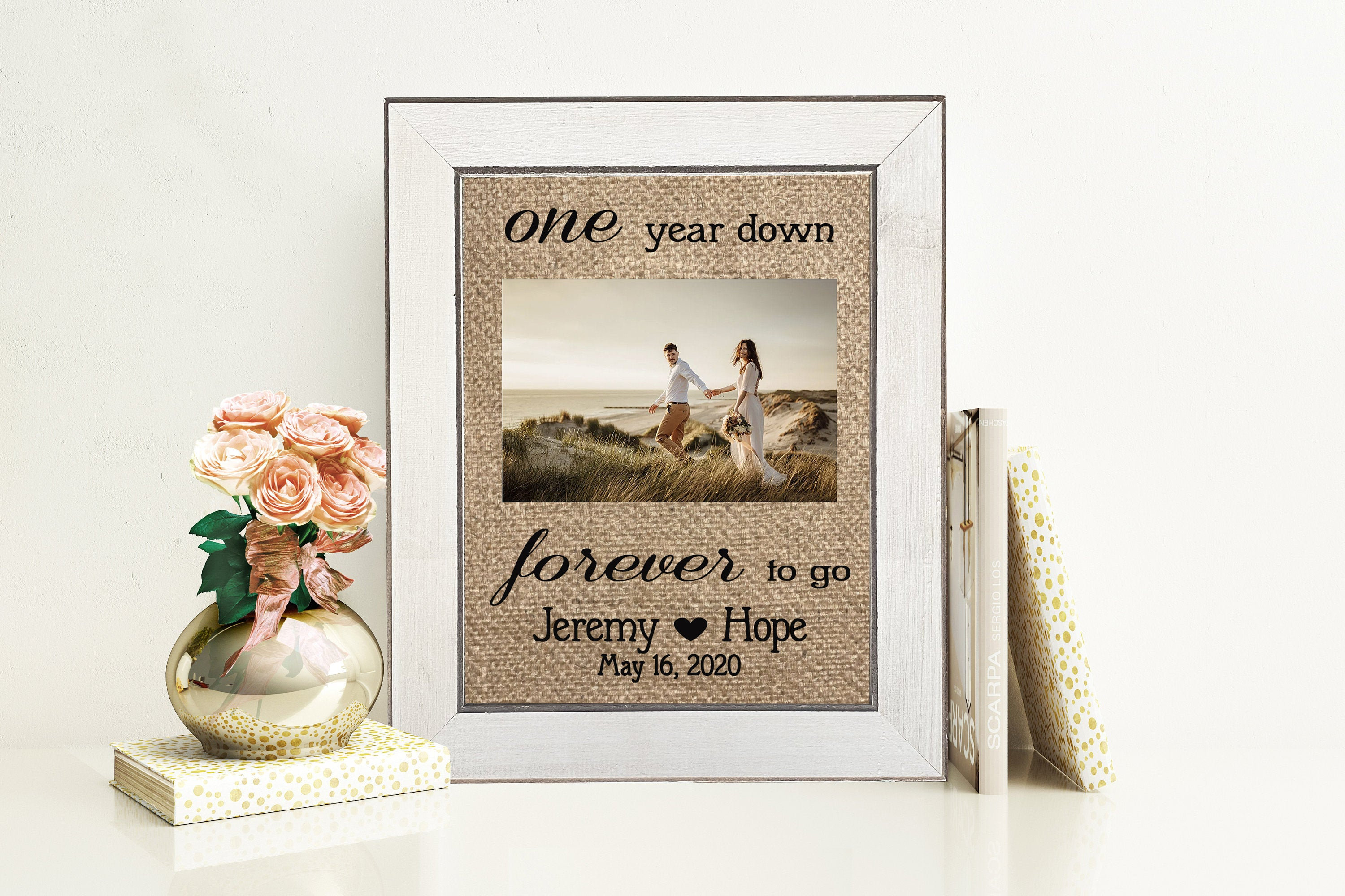 1 año de aniversario de regalo para el novio un año para la | Etsy