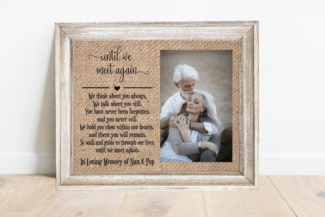 Remembering A Loved One Memorial Picture Frame Dad Memorial Gift Personalized Memorial Frame for