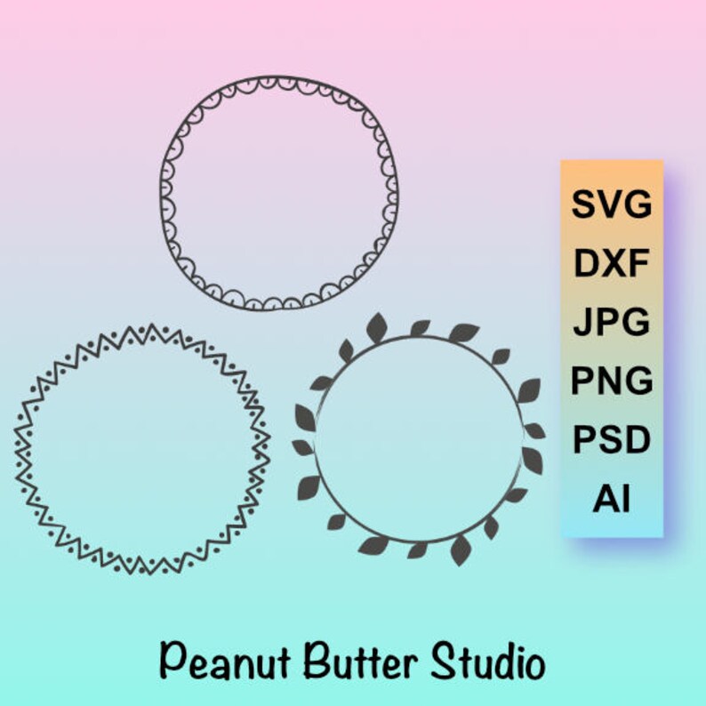 Wreath Frame SVG Cutting File