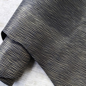Metallic Dull Gold + Black Leather Sheets,  Firm Leather, Genuine Leather Sheets, Real Leather Pieces