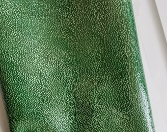 Fern Green leather sample 6x8