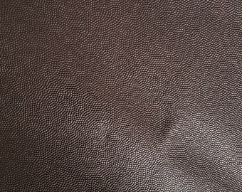 Genuine Leather Sheets, Pebbled Dark Brown Leather-hide, Crafting Leather, Real Leather Fabric