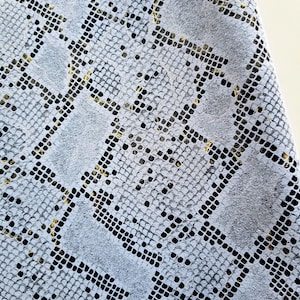New Leather-  Real Leather Cuts, Python Print Cowhide Leather, Genuine Leather Sheets, Leather For Crafts