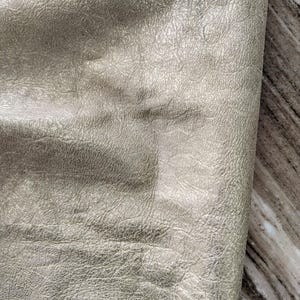 New Leather, Streaky Gold, Grainy Leather, Genuine Leather, Pale Gold Leather, Crafting Leather, Textured Old Gold Leather