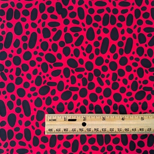 New Leather, Genuine Leather Sheets, Animal Print Leather, Red And Black Leather, LF494