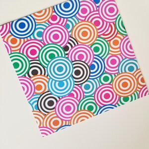 Abstract Leather Sheets, Colorful Circles, Leather Cowhide, Genuine Leather Sheets, Genuine Leather Cuts, Real Leather Pieces, LF376