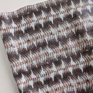 Real Leather Pieces, Snakeskin Print Cowhide, Genuine Leather Sheets