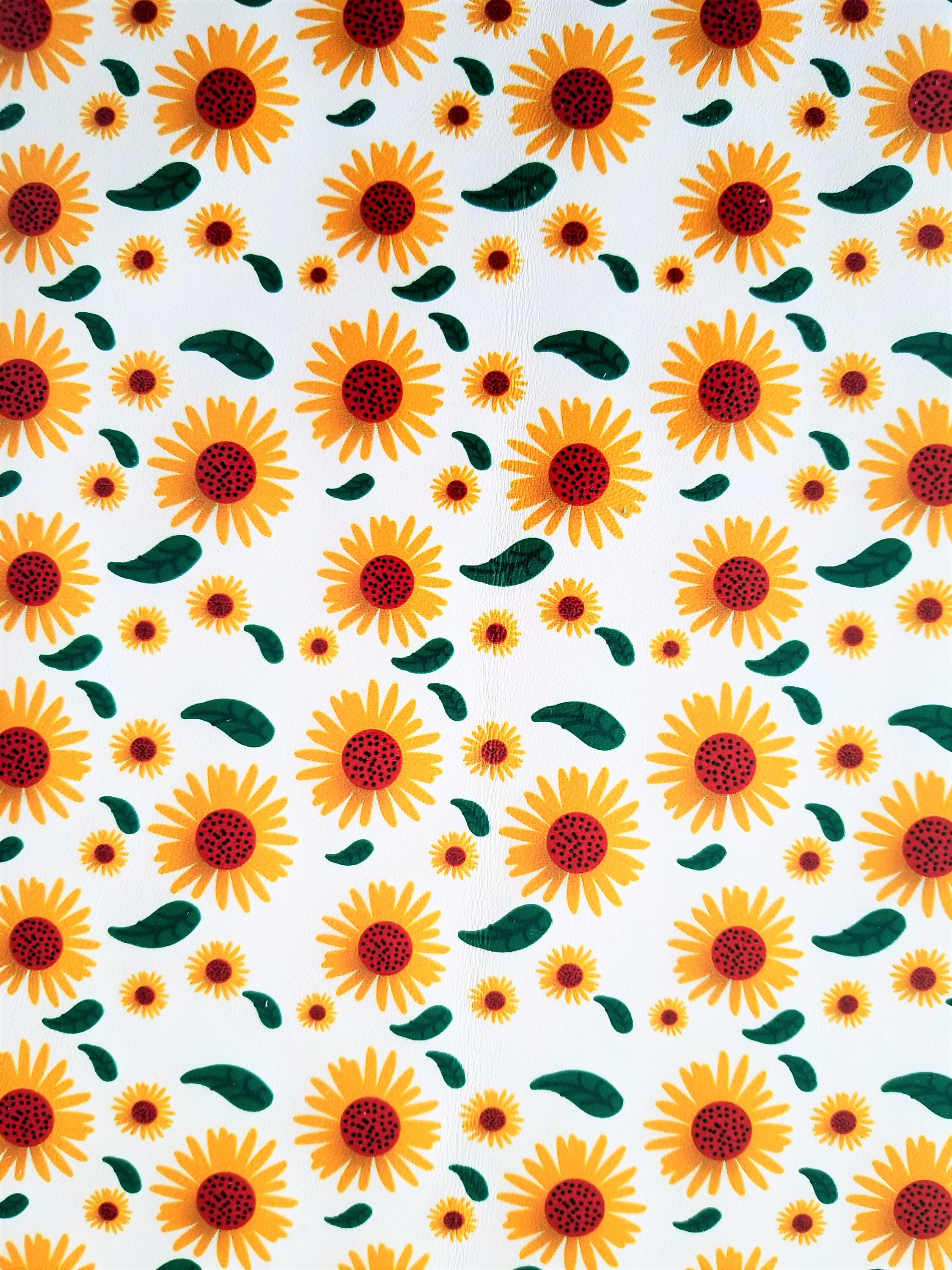 NEW Leather Sunflower Leather Real Leather Pieces Genuine - Etsy UK