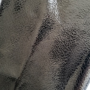 Dark Metallic Gunmetal Leather, Real Leather Sheets, Genuine Leather Pieces,