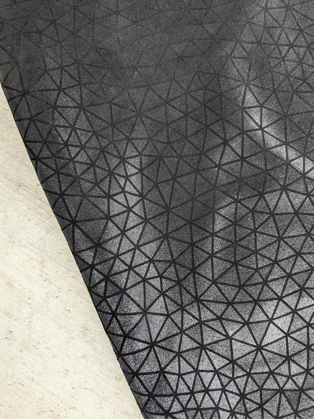 Real Leather Fabric, Metallic Black Leather Hide, Leather Fabric