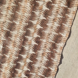 Genuine Leather Fabric, Genuine Leather,  Beige, / Brown, Copper Print Snakeskin, Crafting Leather, Real Leather Sheets, Real Leather