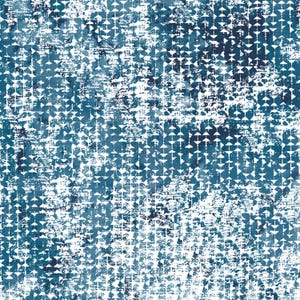 Tiny Patterned Leather, Real Leather Pieces, Genuine Leather Sheets, Blue / White Leather, Cowhide Leather, LF1440