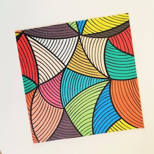 Vivid Patterned Leather, Real Leather Pieces, Genuine Leather Sheets, Multi-color Leather, Cowhide Leather, LF253