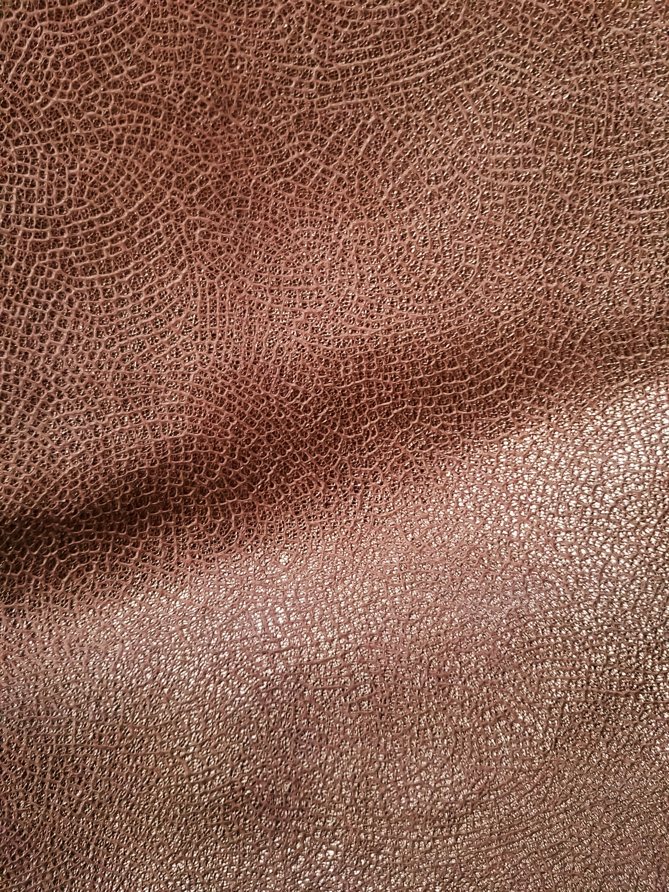 Real Leather Fabric Metallic Copper Brown Leather Hide Etsy