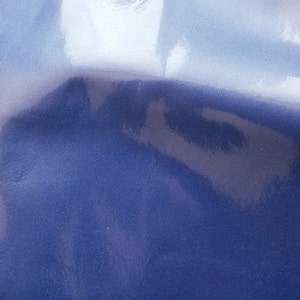 Real Leather, 10&quot; X 12&quot;  Royal Blue Hide with Gloss Sheen