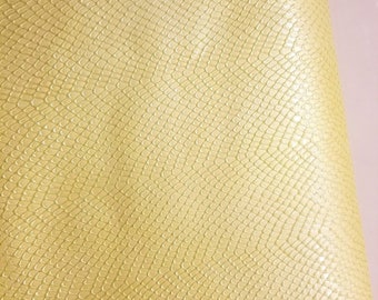 Nieuw leer, Snakeskin Leather, Echt Leer, Snakeskin met Subtiele Gloss Cowhide