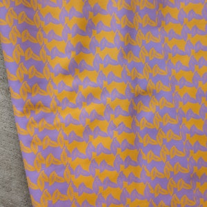 Leaf Print Leather, Yellow and Purple Leather Hide, Real Leather Sheets